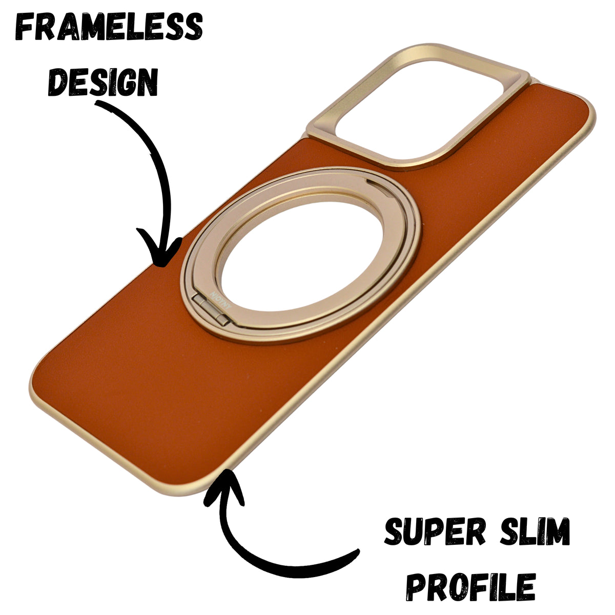 Metallic Camera Protector Frame with 360° Rotatable Kickstand Phone Case for iPhone 16 Pro Max