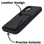 Card Wallet Case Durable Built-in Stand Cover For iPhone 16 Plus