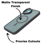 Transparent MagSafe Compatible with Metallic Camera Accent Phone Case for iPhone 16 Plus