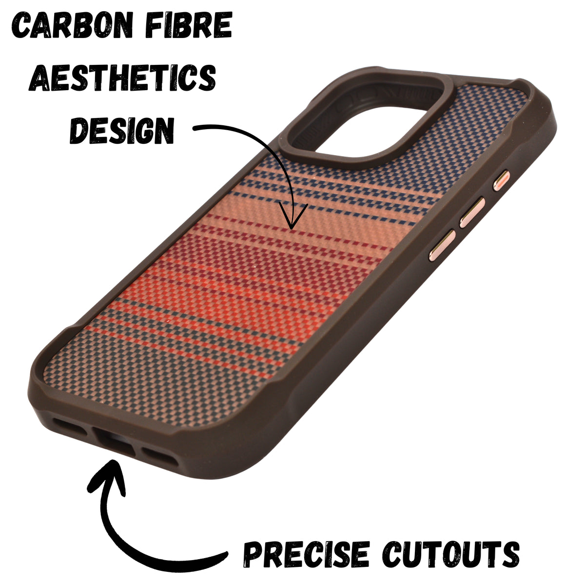 Premium Woven & Carbon Fiber Shockproof Case For iPhone 16 Pro Max