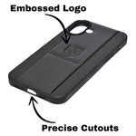Porsche Design Leather Finish Mobile Back Cover For iPhone 16 Plus