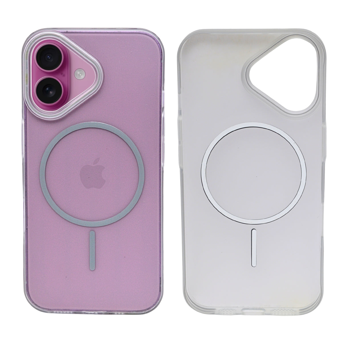 Crystal Clear Shockproof MagSafe Phone Case for iPhone 16