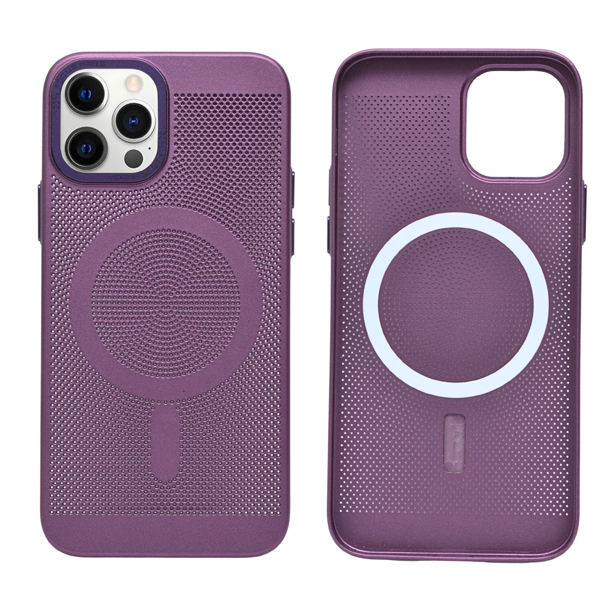 Premium Dot Texture MagSafe Style Protective Phone Case for iPhone 12 / 12 Pro