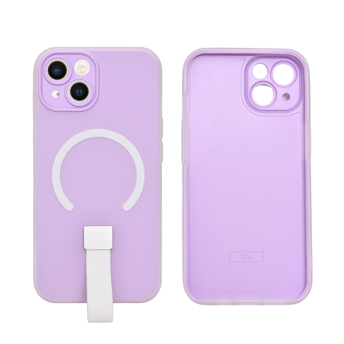 Frosty Matte with Silicone Finger Loop Phone Case for iPhone 13 / 14
