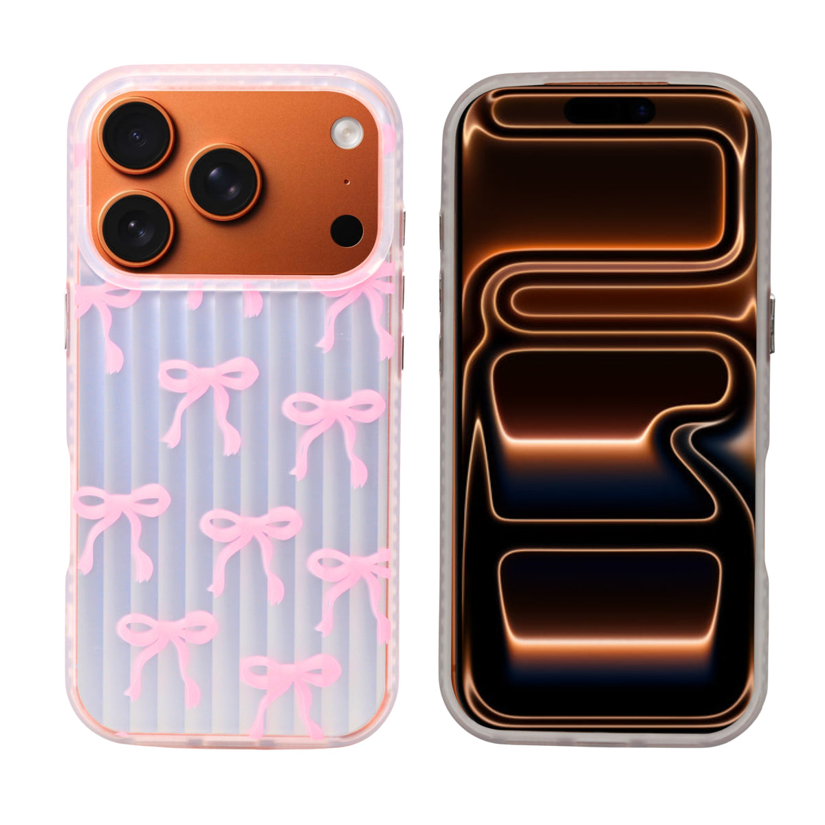 Aesthetic Bow & Floral Phone Case for iPhone 17 Pro