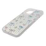 Aesthetic Bow & Floral Print Phone Case for iPhone 16 Pro Max