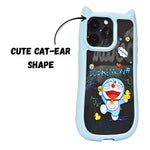 Cute Cartoon Phone Case with Cat Ears For iPhone 15 Pro