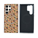 Cork Texture Printed MagSafe Compatible Phone Case for Samsung Galaxy S23 Ultra