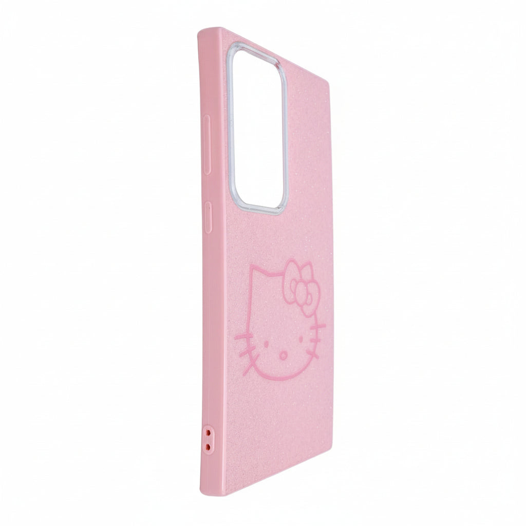 Glitter Sparkle Kitty Phone Case for Samsung Galaxy S24 Ultra