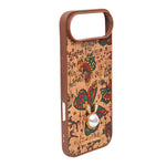 Bohemian Ethnic Print Cork Texture with Pearl Detail Phone Case for iPhone 17 Air