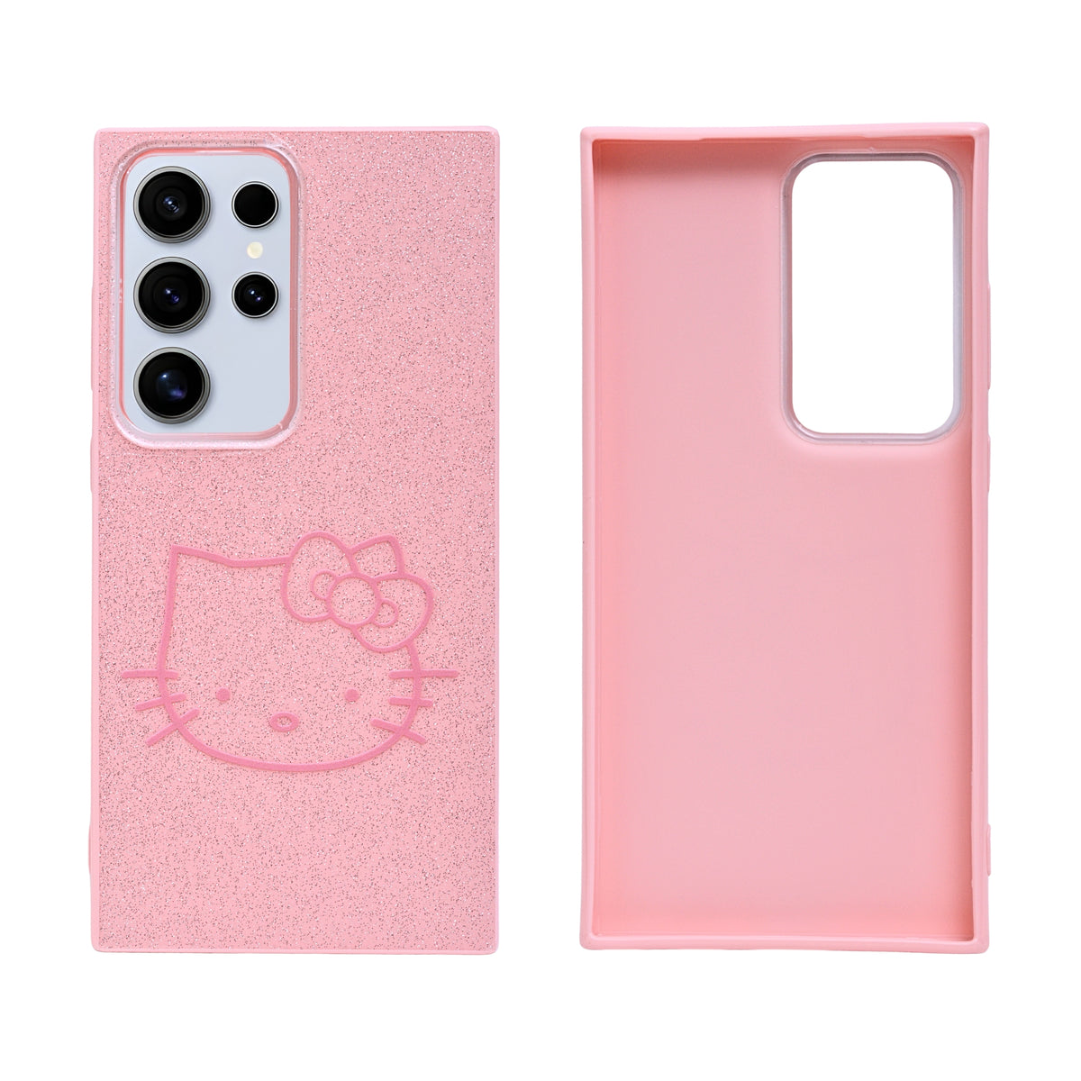 Glitter Sparkle Kitty Phone Case for Samsung Galaxy S24 Ultra