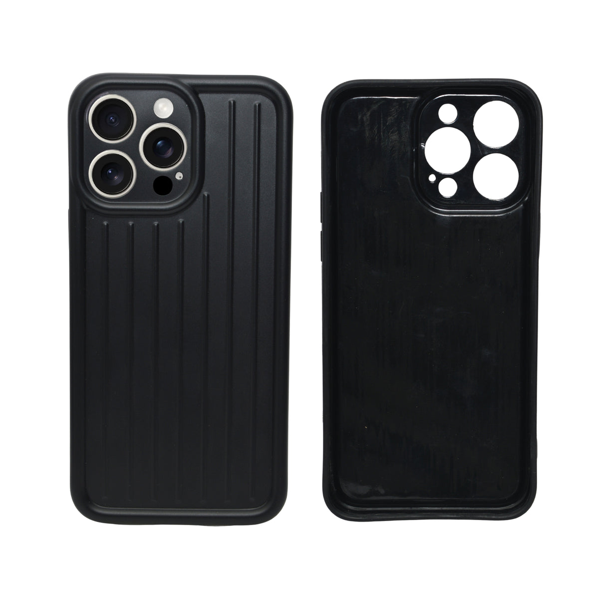 Corrugated Lines Pattern Matte Plating Cover For iPhone 14 Pro Max