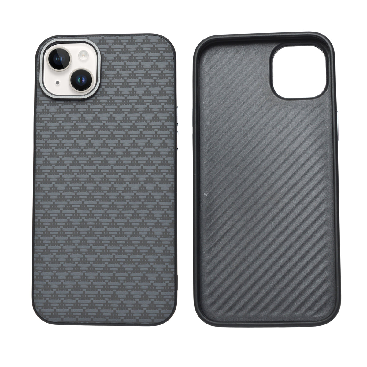 Carbon Weave Pattern Phone Case for iPhone 14 Plus / 15 Plus