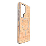 Cork Texture Printed MagSafe Compatible Phone Case for Samsung Galaxy S25 Ultra