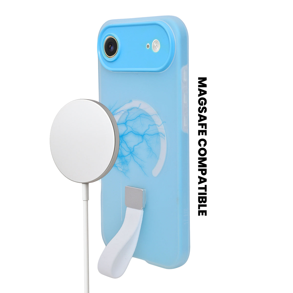 Frosty Matte with Silicone Finger Loop Phone Case for iPhone 17 Air