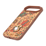 Bohemian Ethnic Print Cork Texture with Pearl Detail Phone Case for iPhone 17 Air