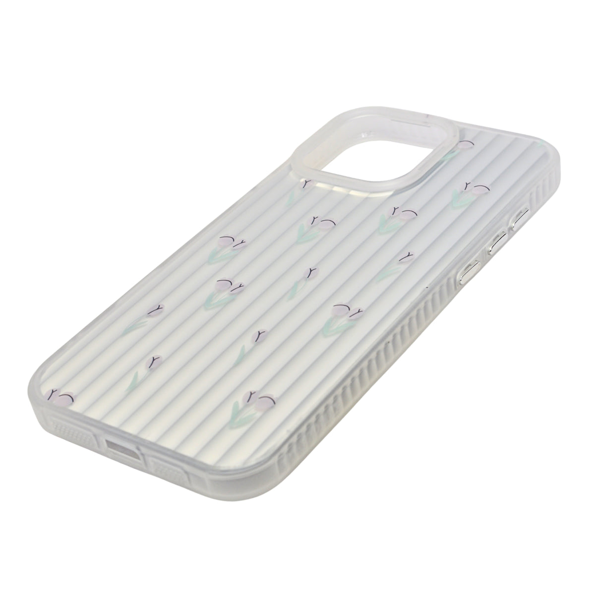 Aesthetic Bow & Floral Print Phone Case for iPhone 16 Pro Max