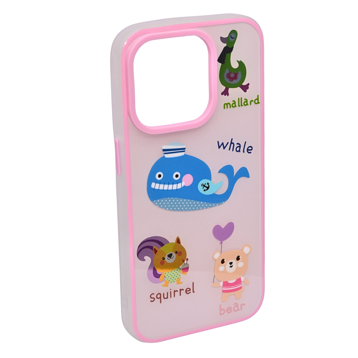 Stylish Cute Cartoon Cool Soft Animal Characters Cover For iPhone 15 Pro