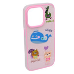 Stylish Cute Cartoon Cool Soft Animal Characters Cover For iPhone 15 Pro
