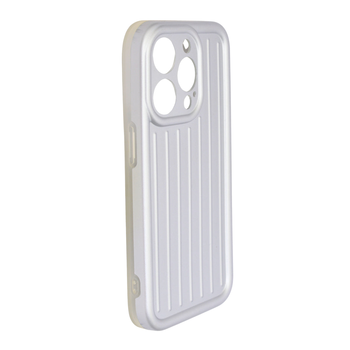 Corrugated Lines Pattern Matte Plating Phone Case For iPhone 14 Pro