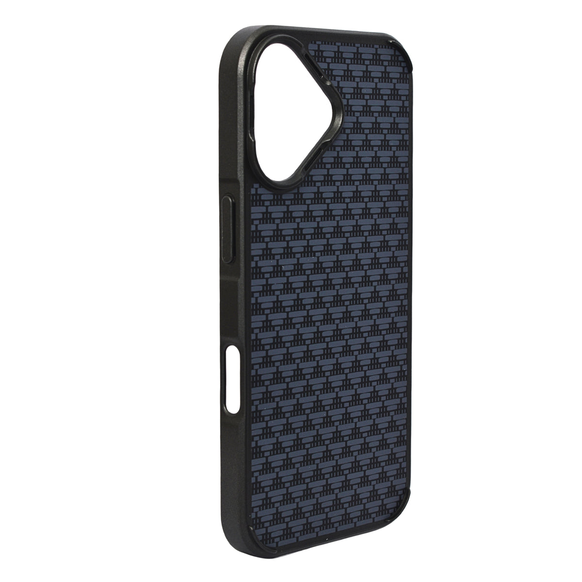 Geometric Carbon Fiber Texture Phone Case for iPhone 17
