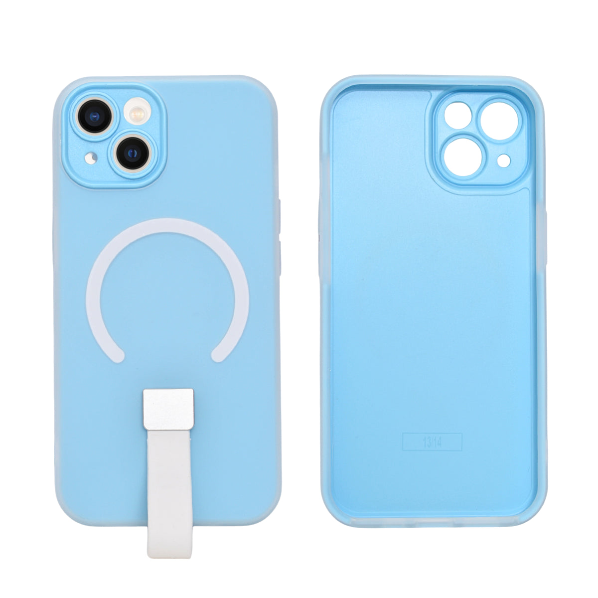 Frosty Matte with Silicone Finger Loop Phone Case for iPhone 13 / 14