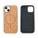 Cork Texture Printed MagSafe Compatible Phone Case for iPhone 13 / 14