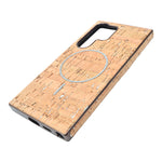 Cork Texture Printed MagSafe Compatible Phone Case for Samsung Galaxy S24 Ultra