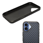Geometric Carbon Fiber Texture Phone Case for iPhone 17