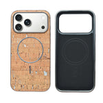 Cork Texture Printed MagSafe Compatible Phone Case for iPhone 17 Pro Max