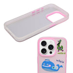 Stylish Cute Cartoon Cool Soft Animal Characters Cover For iPhone 15 Pro