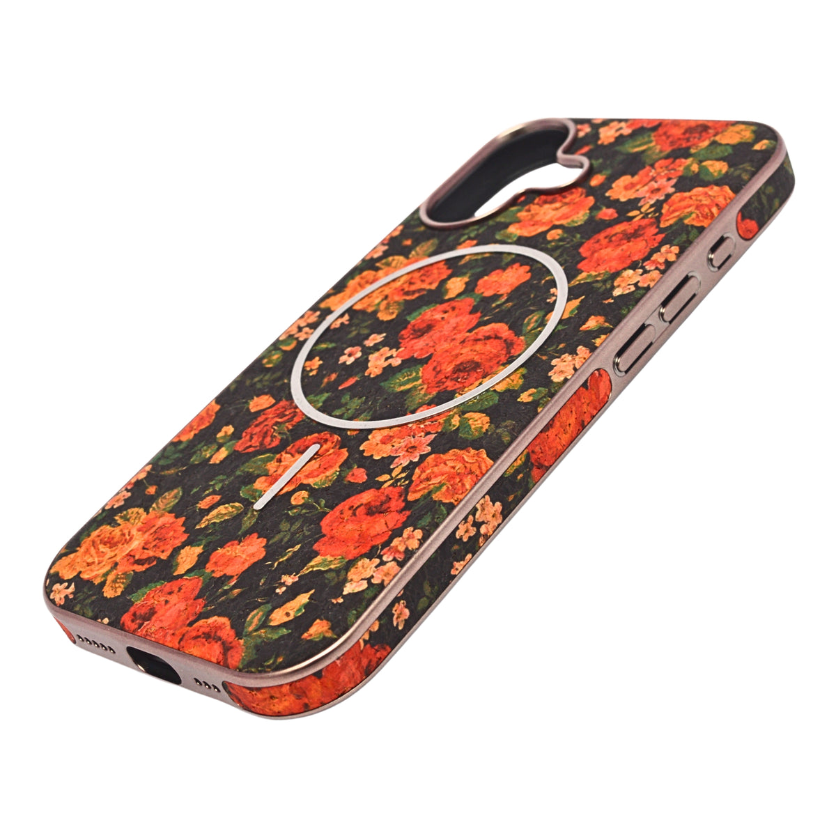 Cork Texture Printed MagSafe Compatible Phone Case for iPhone 17