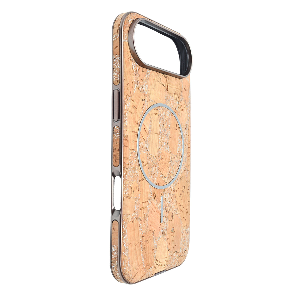 Cork Texture Printed MagSafe Compatible Phone Case for iPhone 17 Air