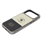 Santa Barbara Polo Club Dual Tone Leather Finish Phone Case for iPhone 17 Pro