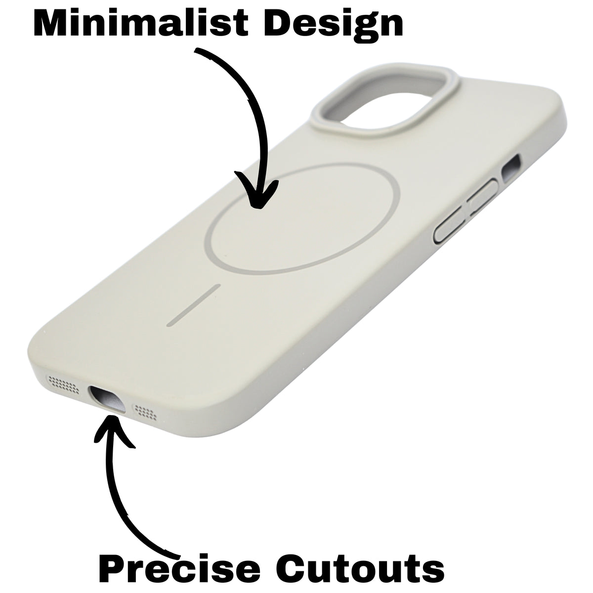 Matte Finish Hard Plastic MagSafe Compatible Phone Case for iPhone 15