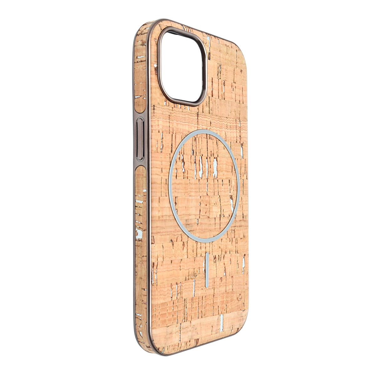 Cork Texture Printed MagSafe Compatible Phone Case for iPhone 13 / 14