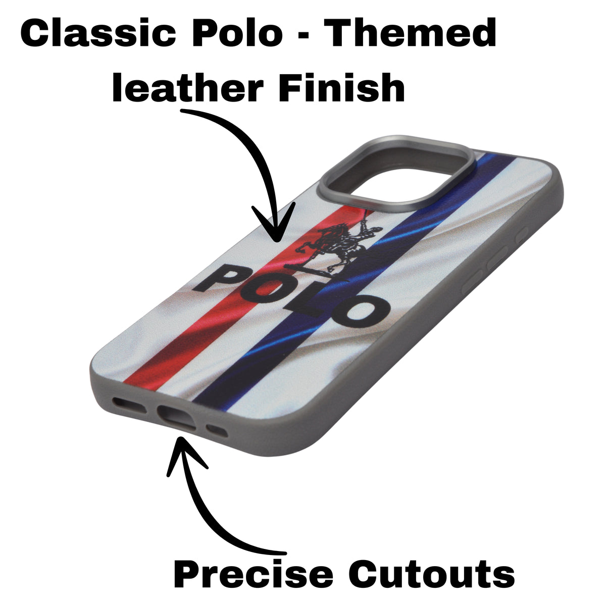 Santa Barbara Polo & Racquet Club Leather Phone Case For iPhone 16 Pro Max