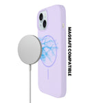 Soft Silicone with MagSafe Ring Phone Case for iPhone 15