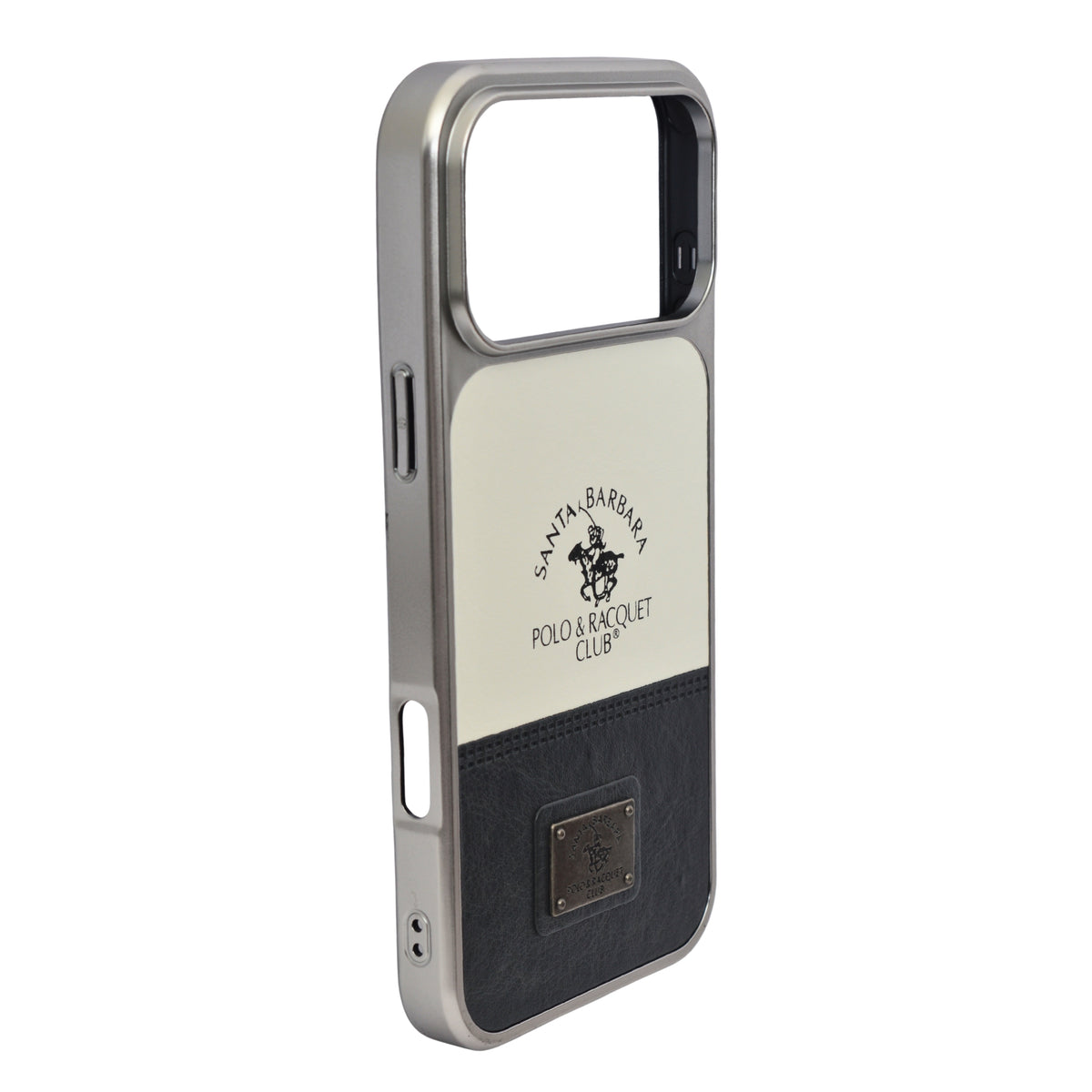 Santa Barbara Polo Club Dual Tone Leather Finish Phone Case for iPhone 17 Pro