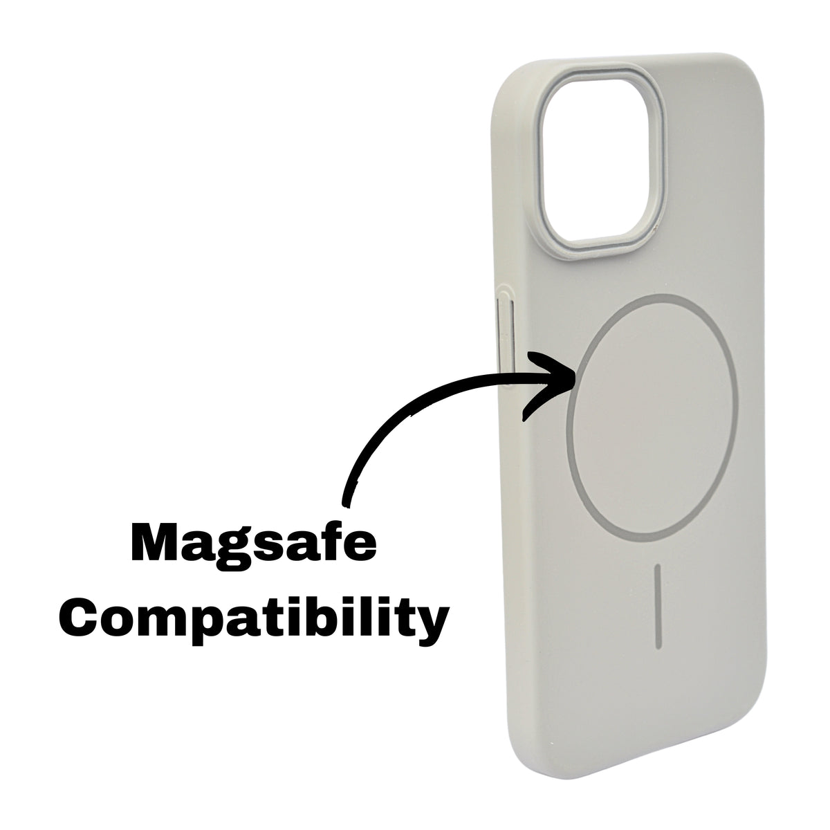 Matte Finish Hard Plastic MagSafe Compatible Phone Case for iPhone 15