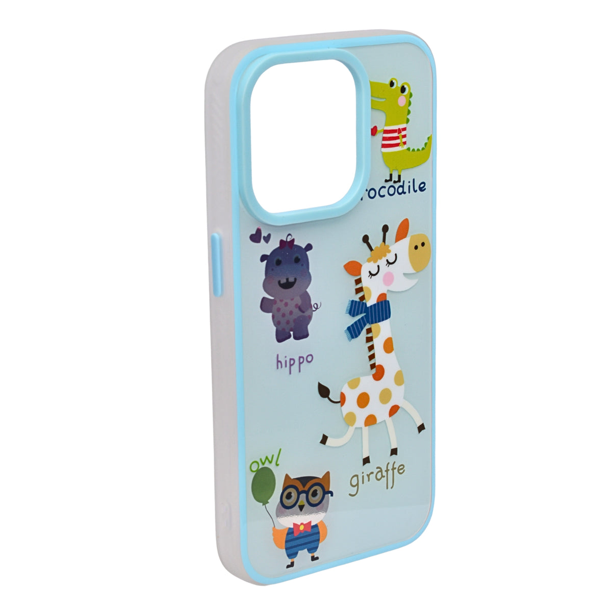 Stylish Cute Cartoon Cool Soft Animal Characters Cover For iPhone 15 Pro