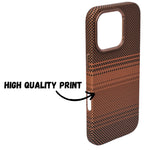 Gradient Checkered Copper Phone Case for iPhone 16 Pro