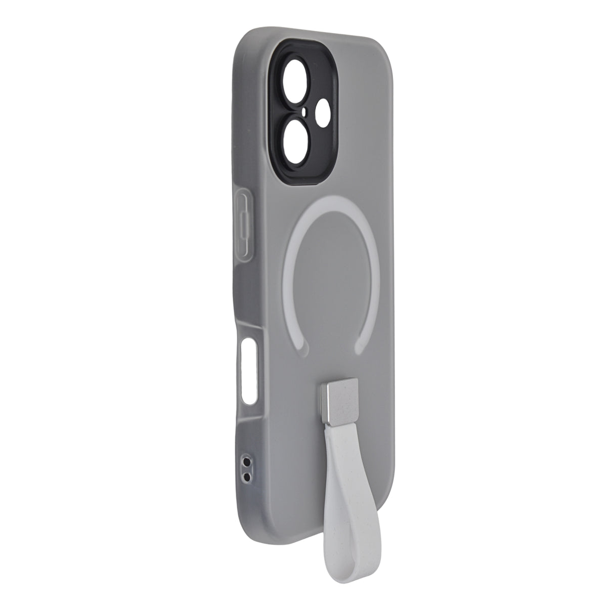 Frosty Matte with Silicone Finger Loop Phone Case for iPhone 17