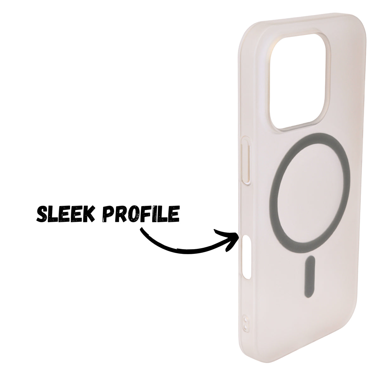 Hard Matte Transparent MagSafe Compatible Phone Case for iPhone 16 Pro