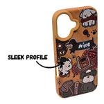 Cute Puppy Cartoon Design Protective Phone Case for iPhone 16 Plus