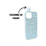 3D Cartoon Character with Polka Dots Soft Phone Case for iPhone 15
