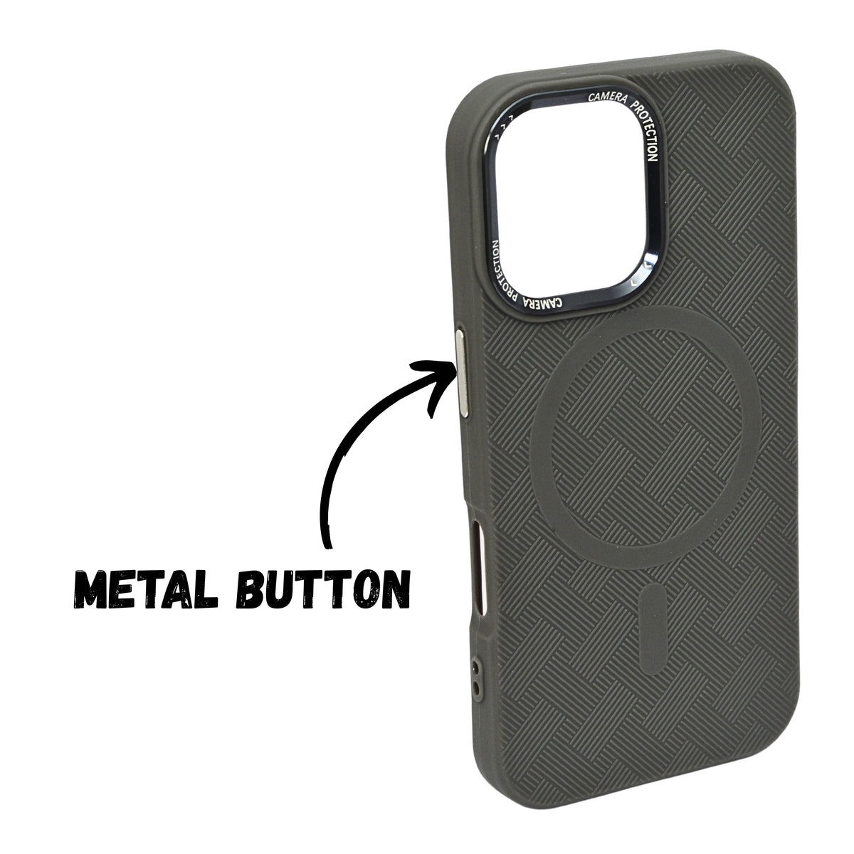 Textured Anti-Slip Silicone MagSafe Compatible Phone Case for iPhone 16 Plus