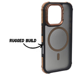 Transparent MagSafe Compatible Foldable Camera Ring Stand Phone Case for iPhone 16 Pro