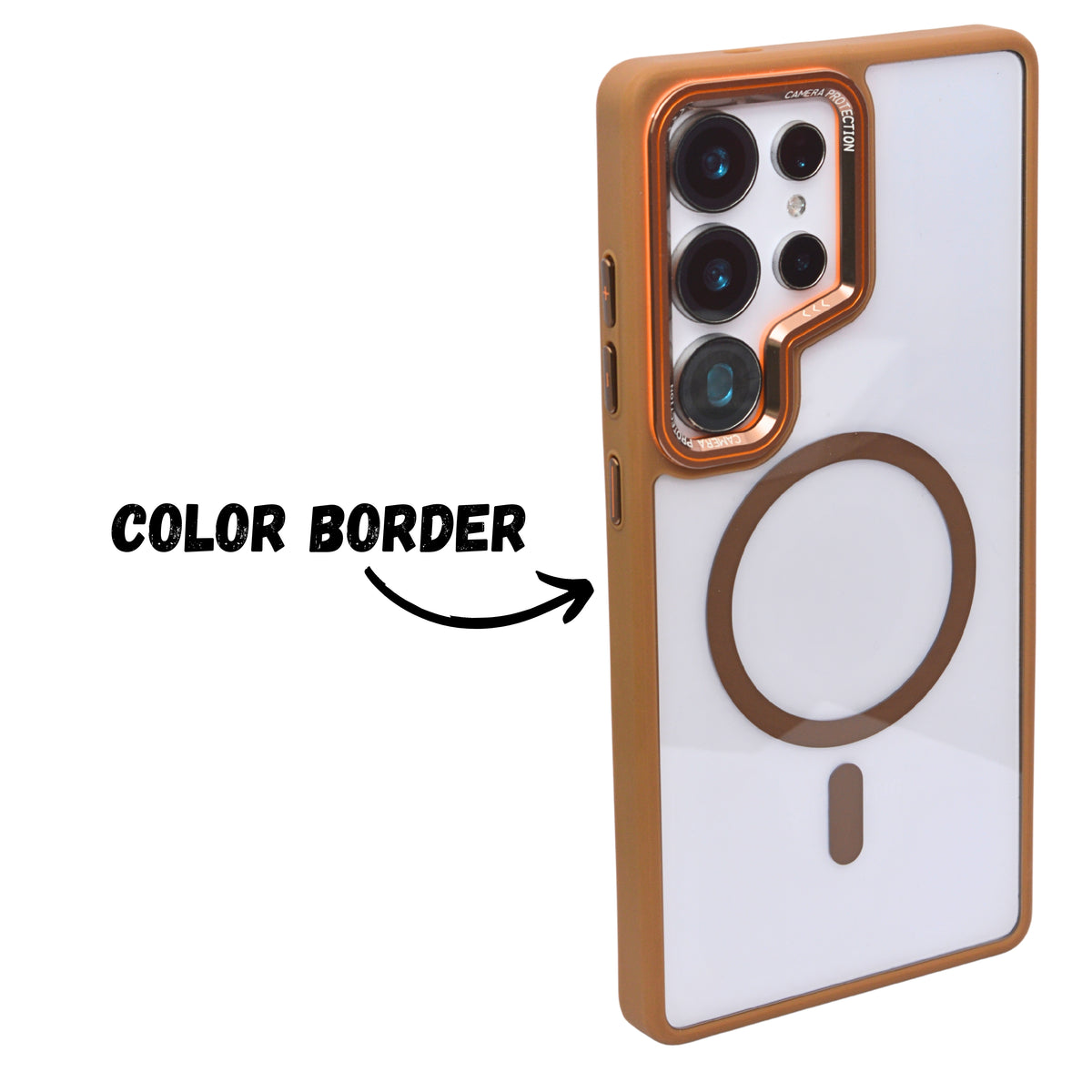 Crystal Clear MagSafe Protective Phone Case for Samsung S25 Ultra