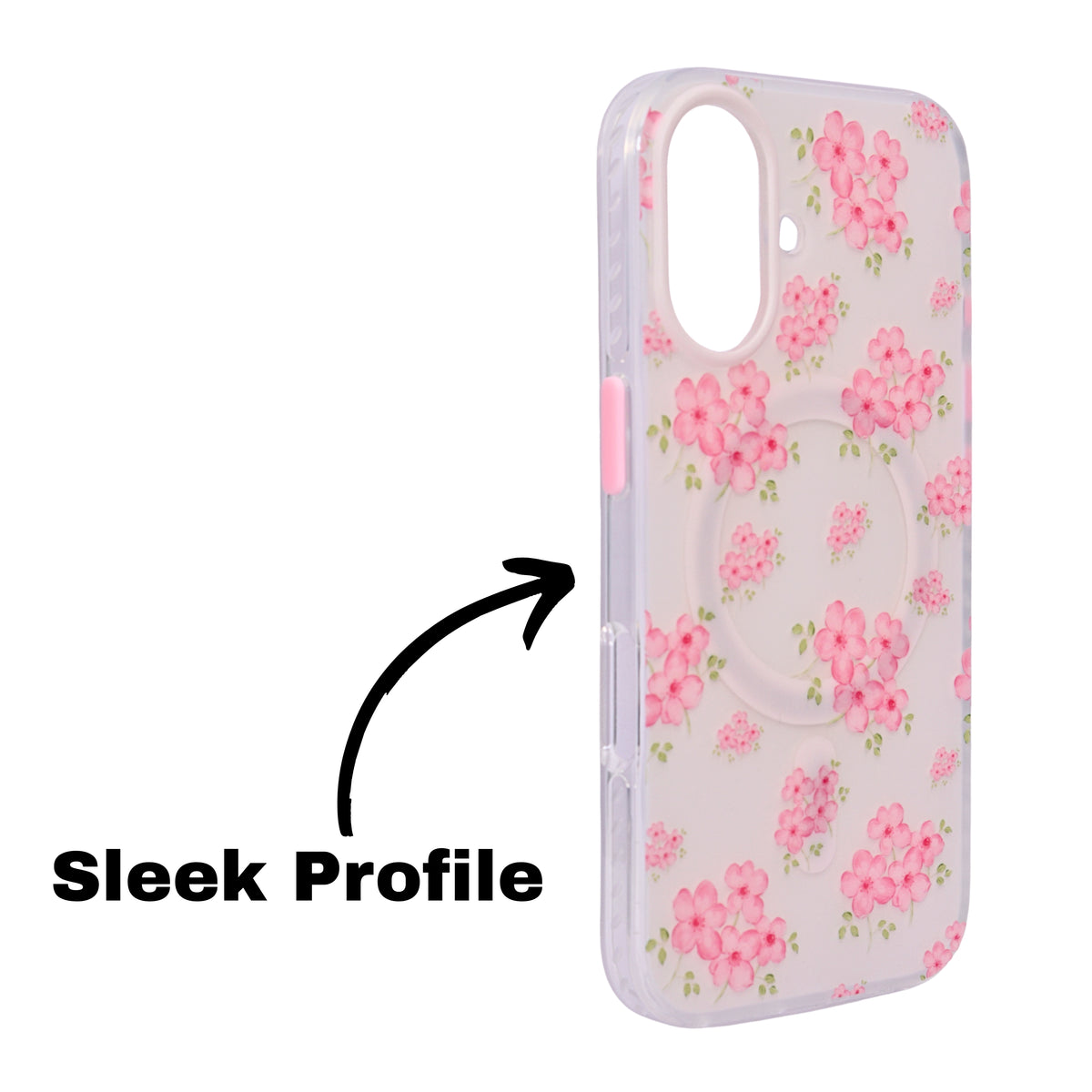 Cherry Blossom MagSafe Compatible Phone Case for iPhone 16